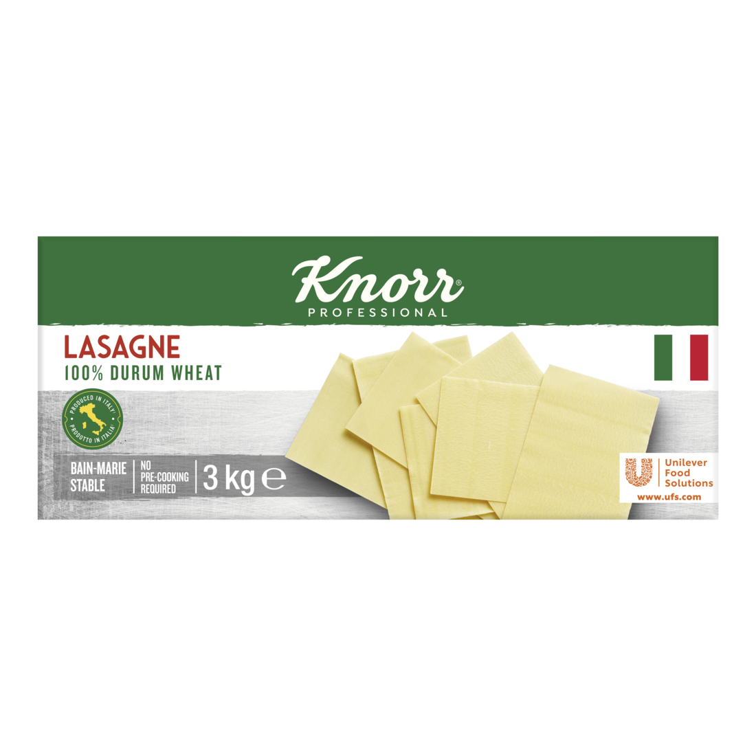 Knorr Professional Italiana Lasagne voorgekookt 3kg - 